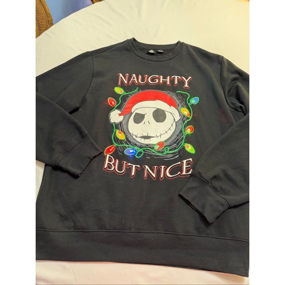 The Nightmare Before Christmas Jack Skellington Light Up Sweatshirt Size 2XL